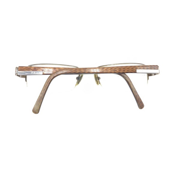 Prada VPR 60H 7BP-1O1 Brown Bronze Half Rim Eyeglasses Frames 51-18 135 Italy - Picture 11 of 12